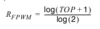 R_FPWM = \frac{log(TOP + 1)}{log(2)}